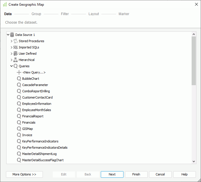 Create Geographic Map - Data