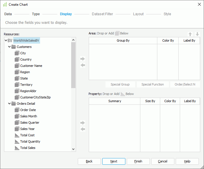 Create Chart - Heat Map Display